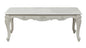Tuscan Traditional Style Coffee Table made with wood in Silver
