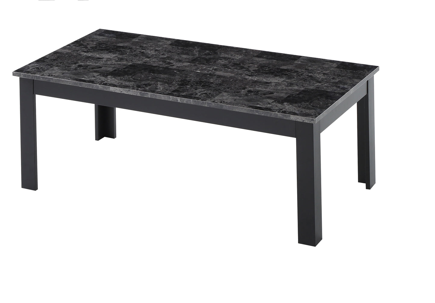 3pc Traditional Gray Wood Coffee Table Set - Rectangular & Square