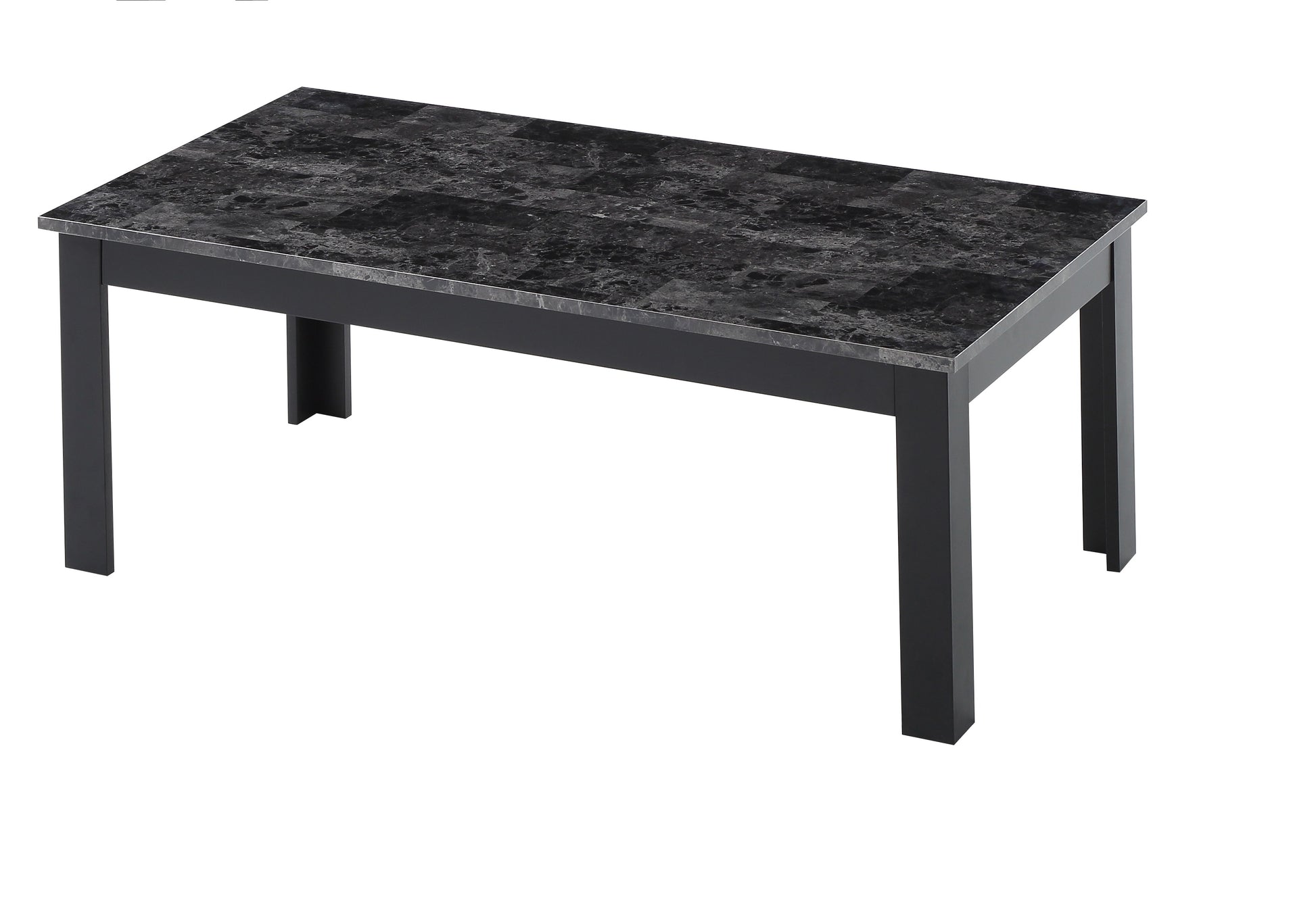 3pc Traditional Gray Wood Coffee Table Set - Rectangular & Square