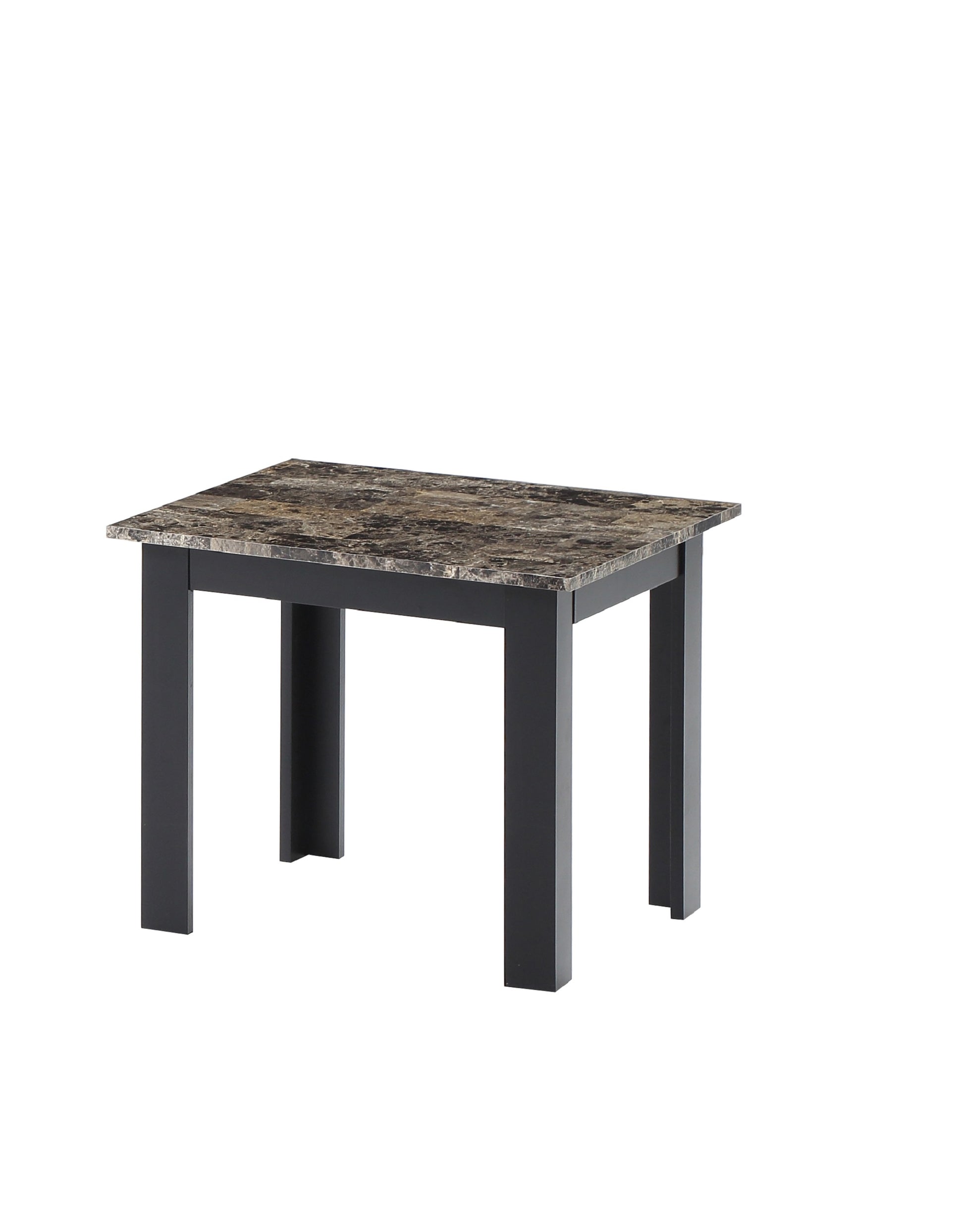 Brown Wood Coffee Table Set - 3 Piece Dining Table for Living Room