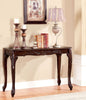 Transitional Style 1pc Sofa Table With Cabriole Legs Intricate Design Cherry Finish