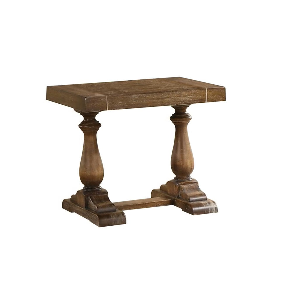 Driftwood Transitional End Table - Living Room Accent