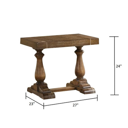 Driftwood Transitional End Table - Living Room Accent