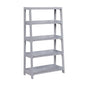 Modern Contemporary Bookcase 4-Shelves Sleek Gray Finish Wooden Furniture 1pc Vertical Storage Display Rack