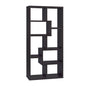 10-Shelf Bookcase in Cappuccino Finish