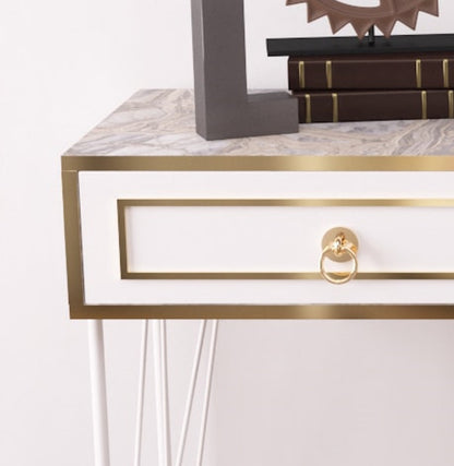 Small White Wood Console Table - 47" x 14"