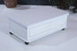 Rio Smart Coffee Table For Living Room, Adjustable Height Coffee Table, 1003 White