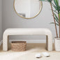 Boucle   Bench Cream 42"W