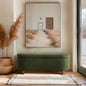 Boucle Flip Top Storage Bench Green See below