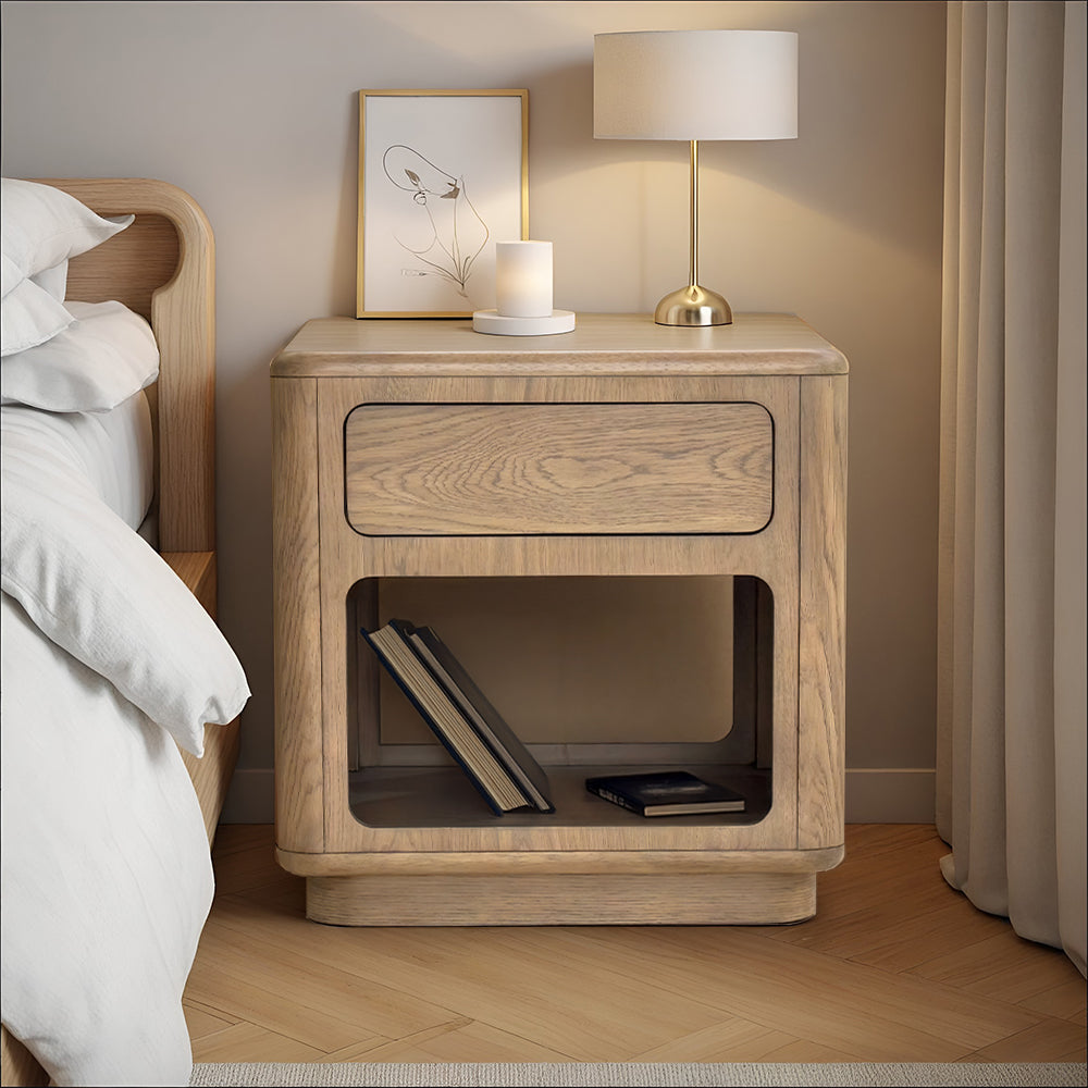 Driftwood End Table - Stylish Storage & Comfort