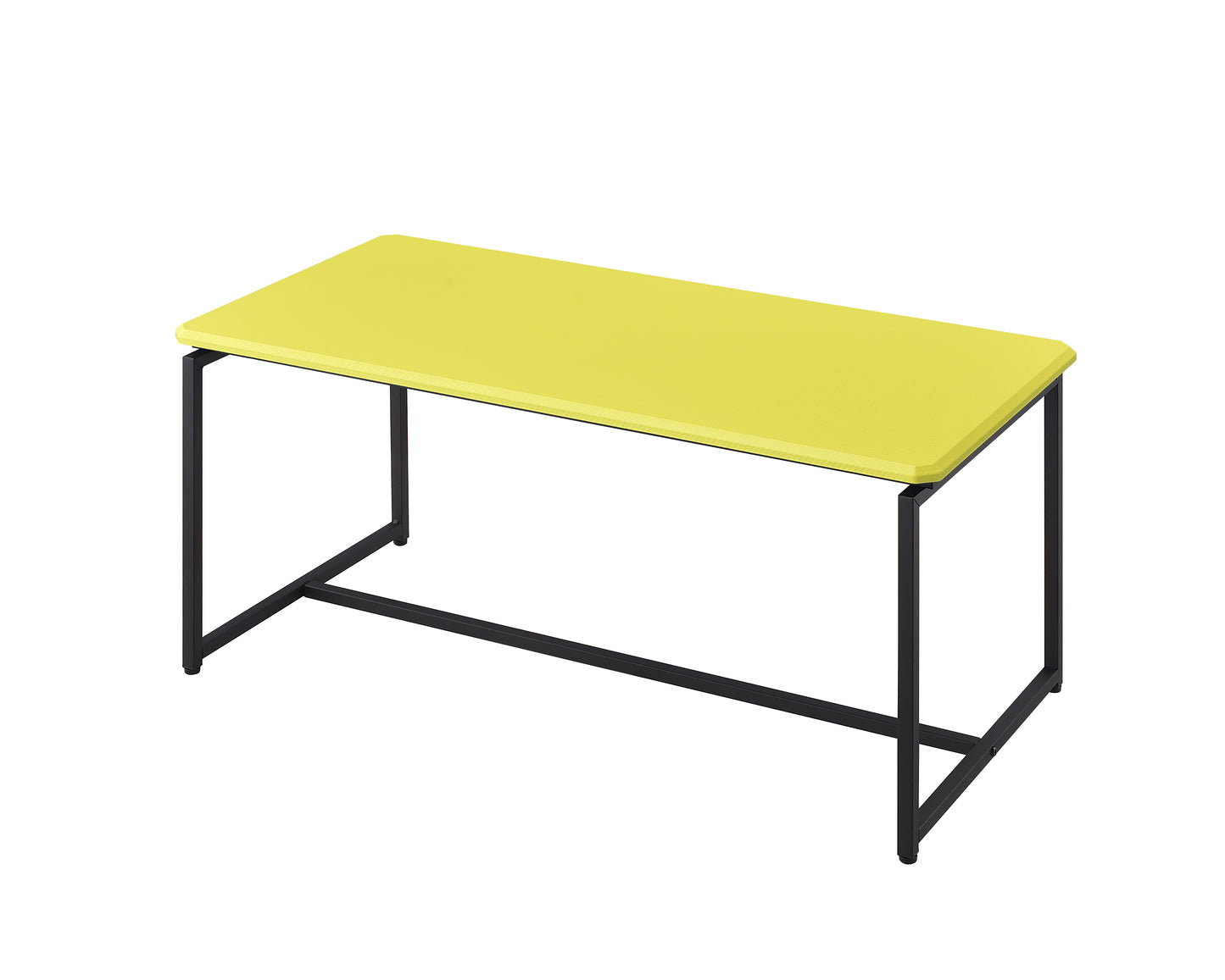 Yellow Carbon Fiber Coffee Table Set - 3 Piece