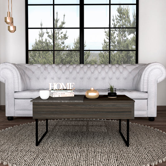 Westover Rectangle Lift Top  Coffee Table Carbon Espresso and Onyx
