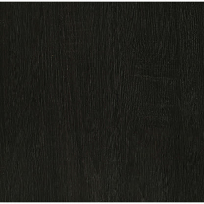 Dark Gray Wood Coffee Table with Shelves