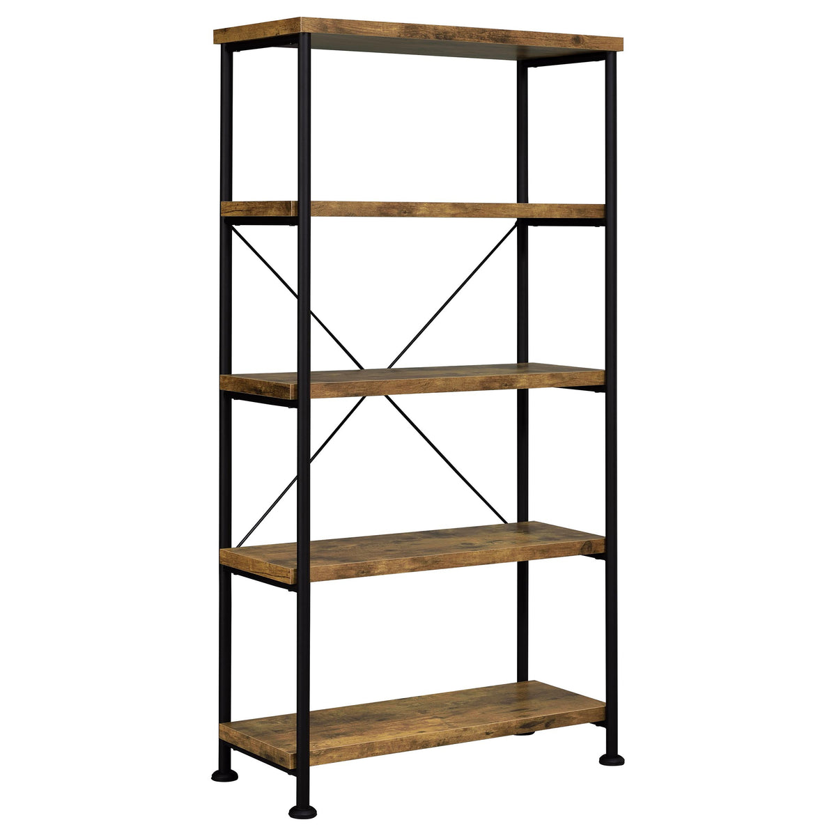 Brown 4 Shelf Bookcase - Office Storage