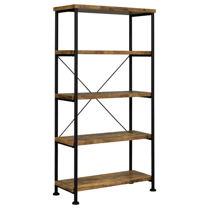 Brown 4 Shelf Bookcase - Office Storage