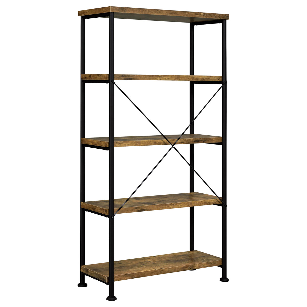 Brown 4 Shelf Bookcase - Office Storage