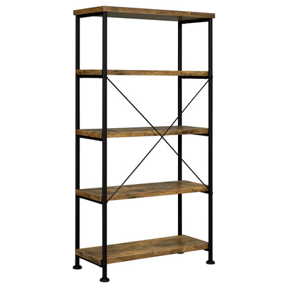 Brown 4 Shelf Bookcase - Office Storage