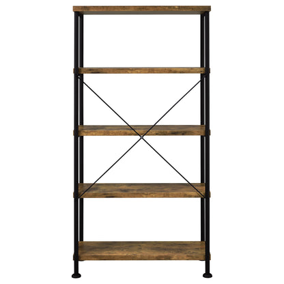 Brown 4 Shelf Bookcase - Office Storage