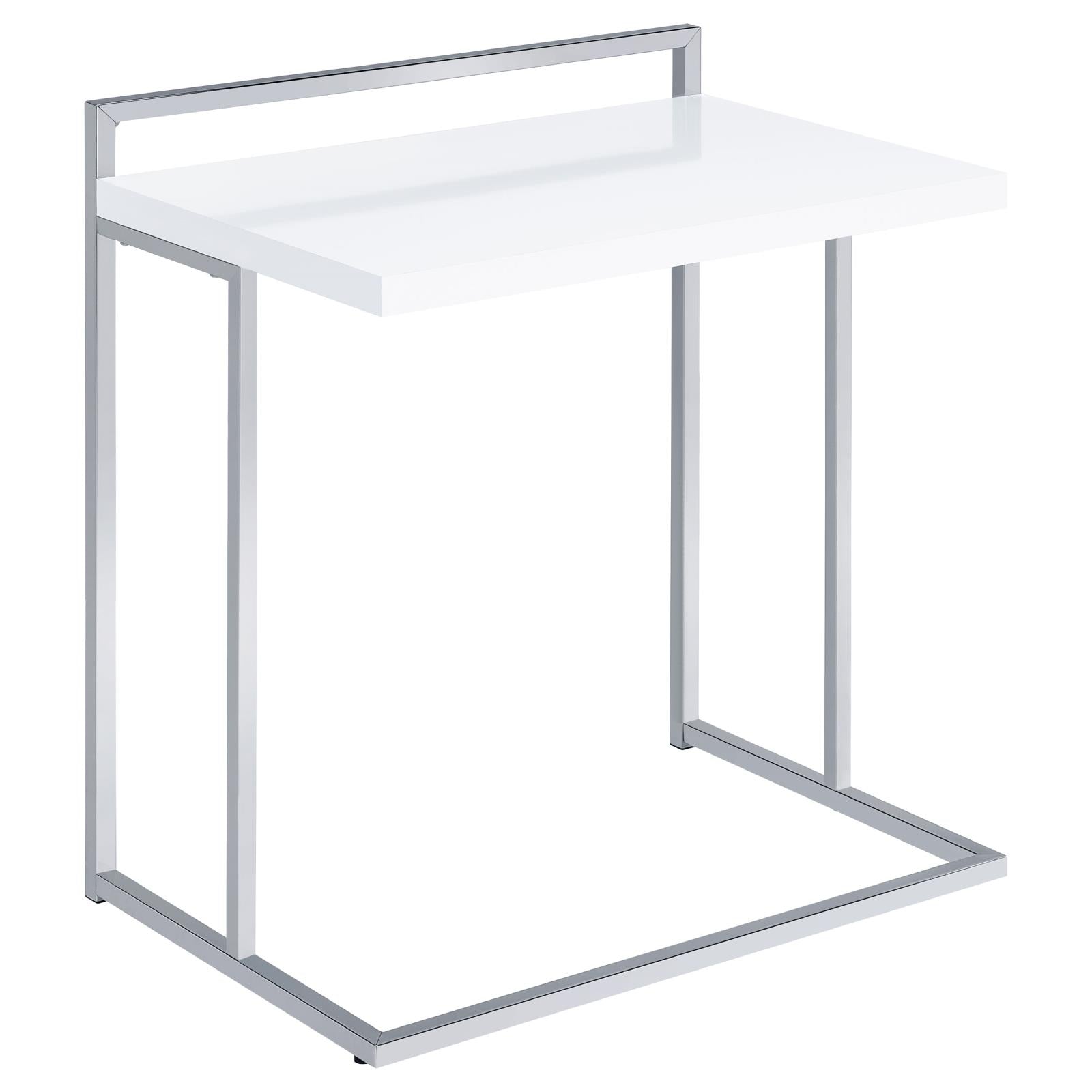 White Rectangular Snack Table - Modern Coffee Table