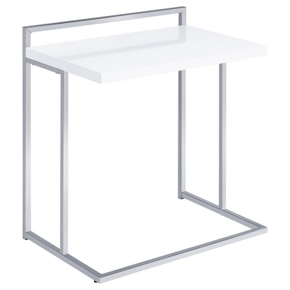 White Rectangular Snack Table - Modern Coffee Table
