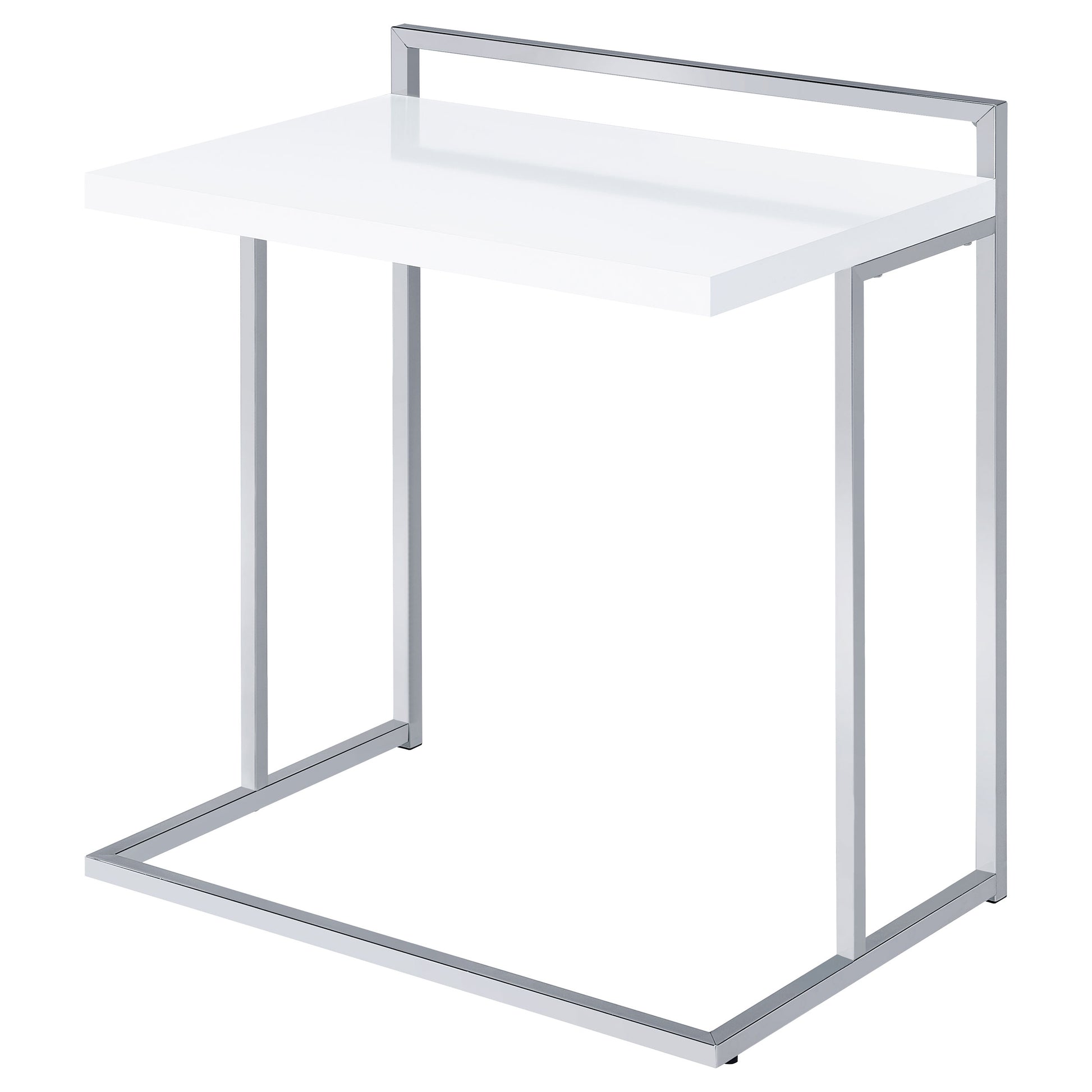White Rectangular Snack Table - Modern Coffee Table