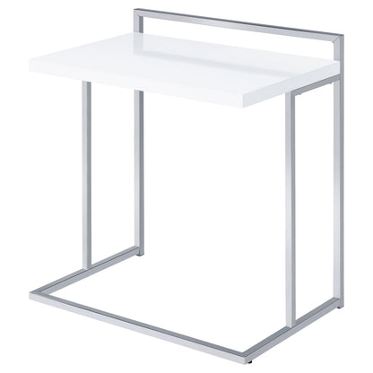 White Rectangular Snack Table - Modern Coffee Table