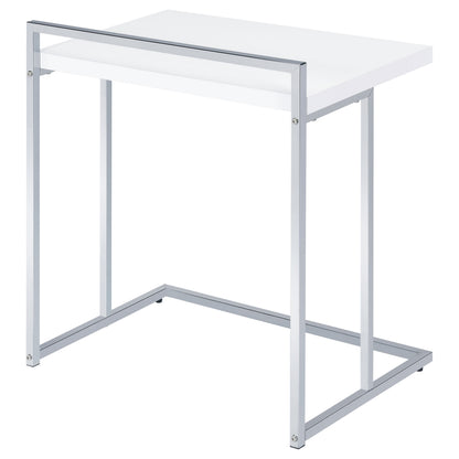White Rectangular Snack Table - Modern Coffee Table