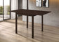 Cappuccino Dining Table with Drop Extension Leaf