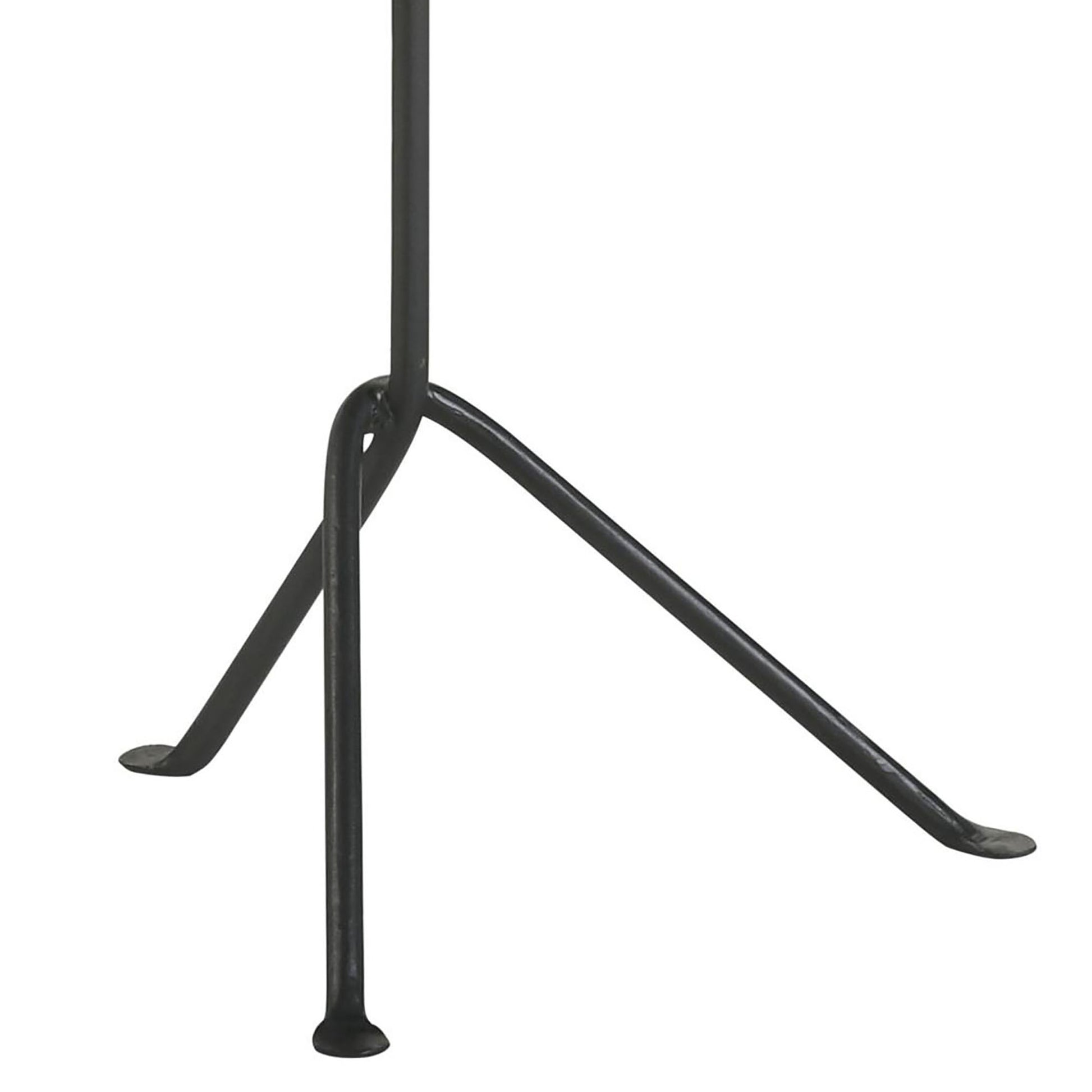 Dark Brown Mango Wood Accent Table - Tripod Style