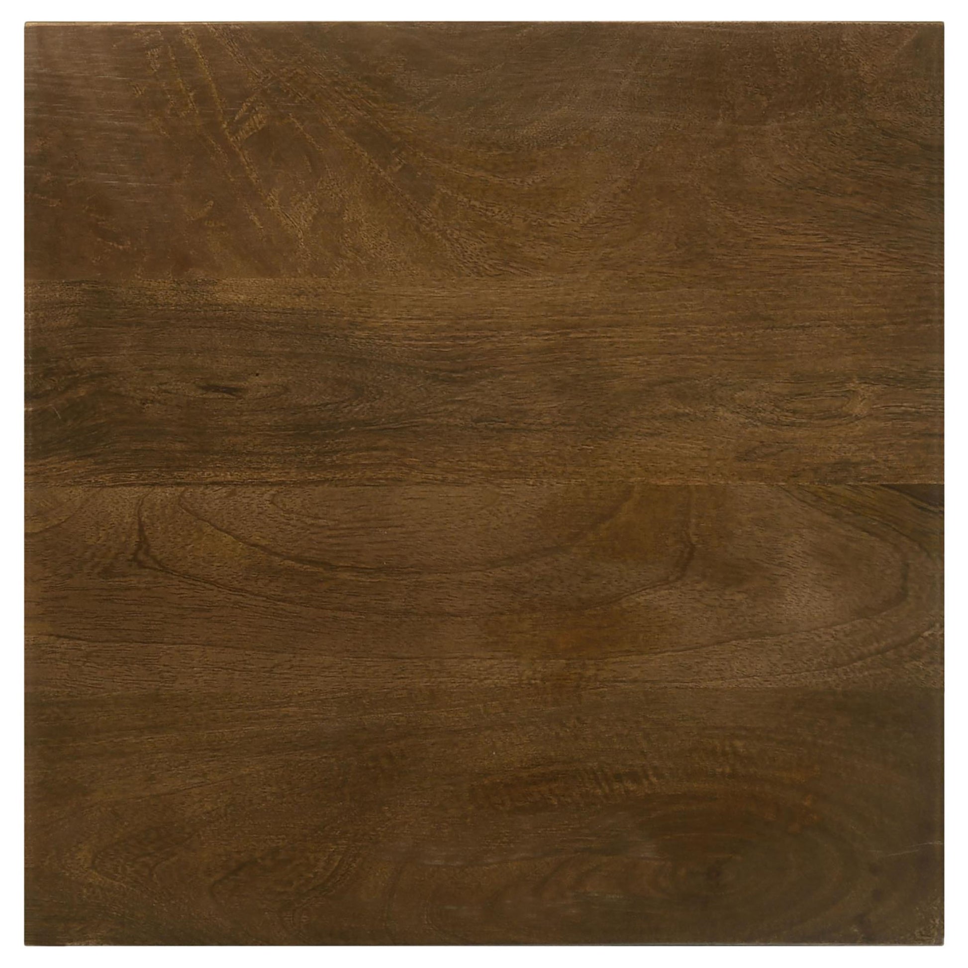 Dark Brown Mango Wood Accent Table - Tripod Style