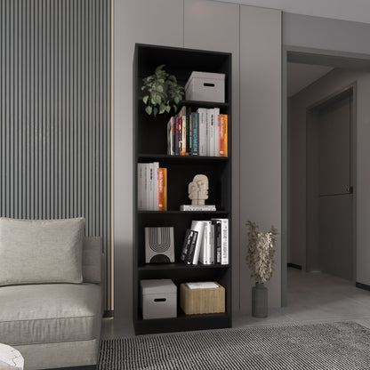 Wenge 5-Shelf Bookcase