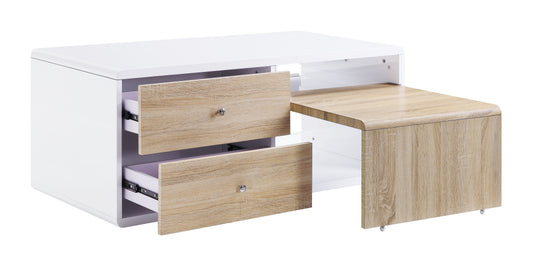 White High Gloss 4-Drawer Coffee Table