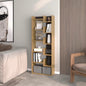 White Bookcase in Melamine with Open Storage
