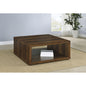 Flint Dark Pine Square Engineered Wood Coffee Table