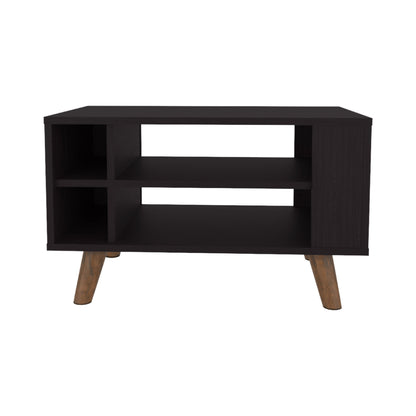 Brown Wengue Coffee Table with Storage for Living Room