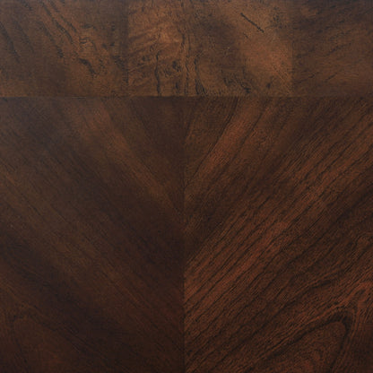 Bianca Merlot End Table - Brown Solid Wood Storage