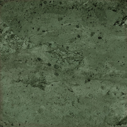 Elna Merlot Side Table - Rich Brown & Green Accent