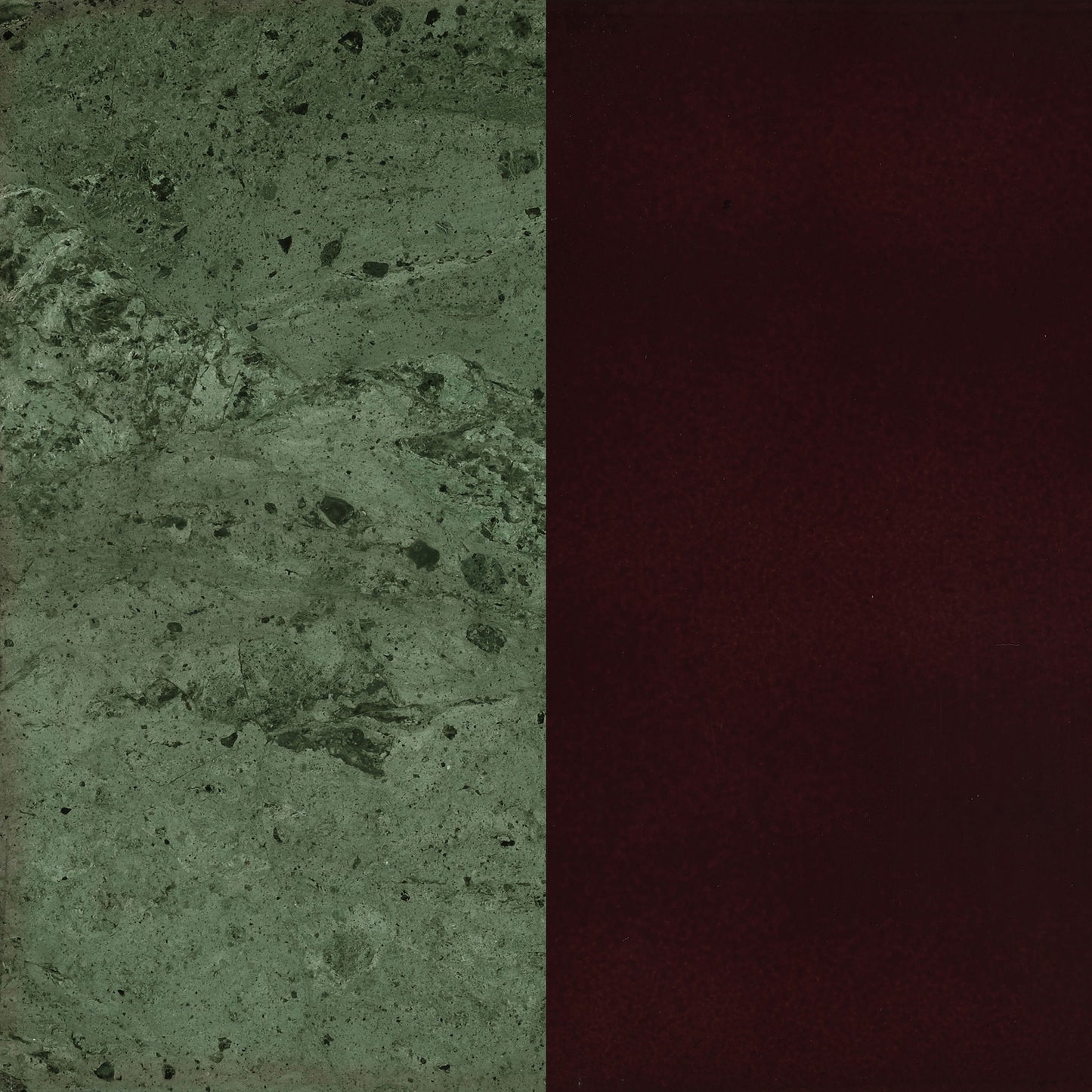 Elna Merlot Side Table - Rich Brown & Green Accent