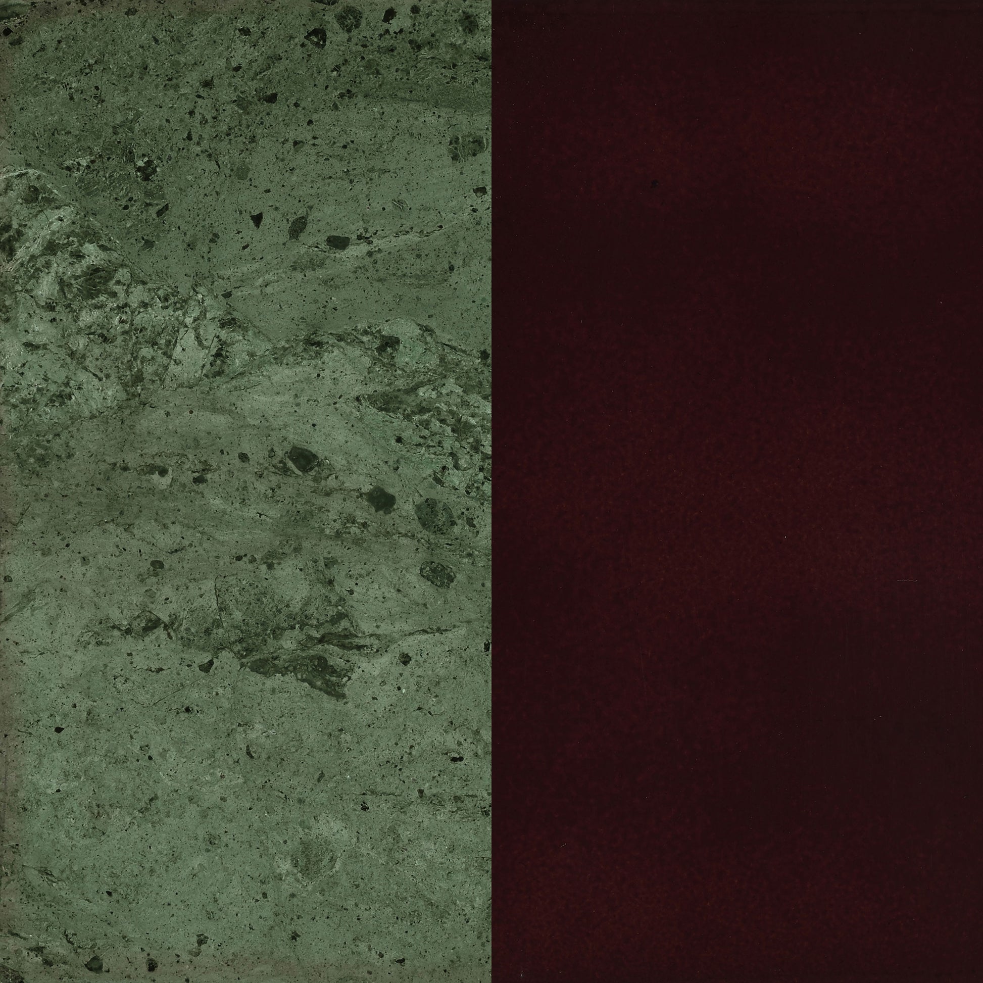 Elna Merlot Side Table - Rich Brown & Green Accent