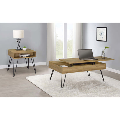 Amara Golden Oak Lift Top Coffee Table - Storage & Style