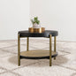 Benson Black Round End Table
