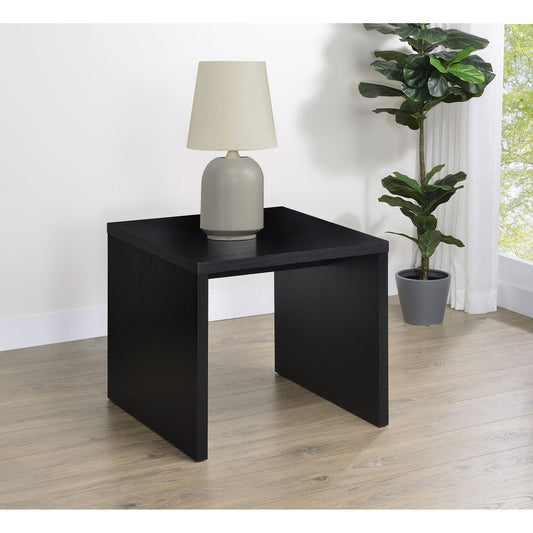 Canyon Black  Square Side End Table