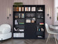 Wenge 3 Piece Living Room Set with 3 Bookcases