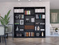 Wenge 3 Piece Living Room Set with 3 Bookcases