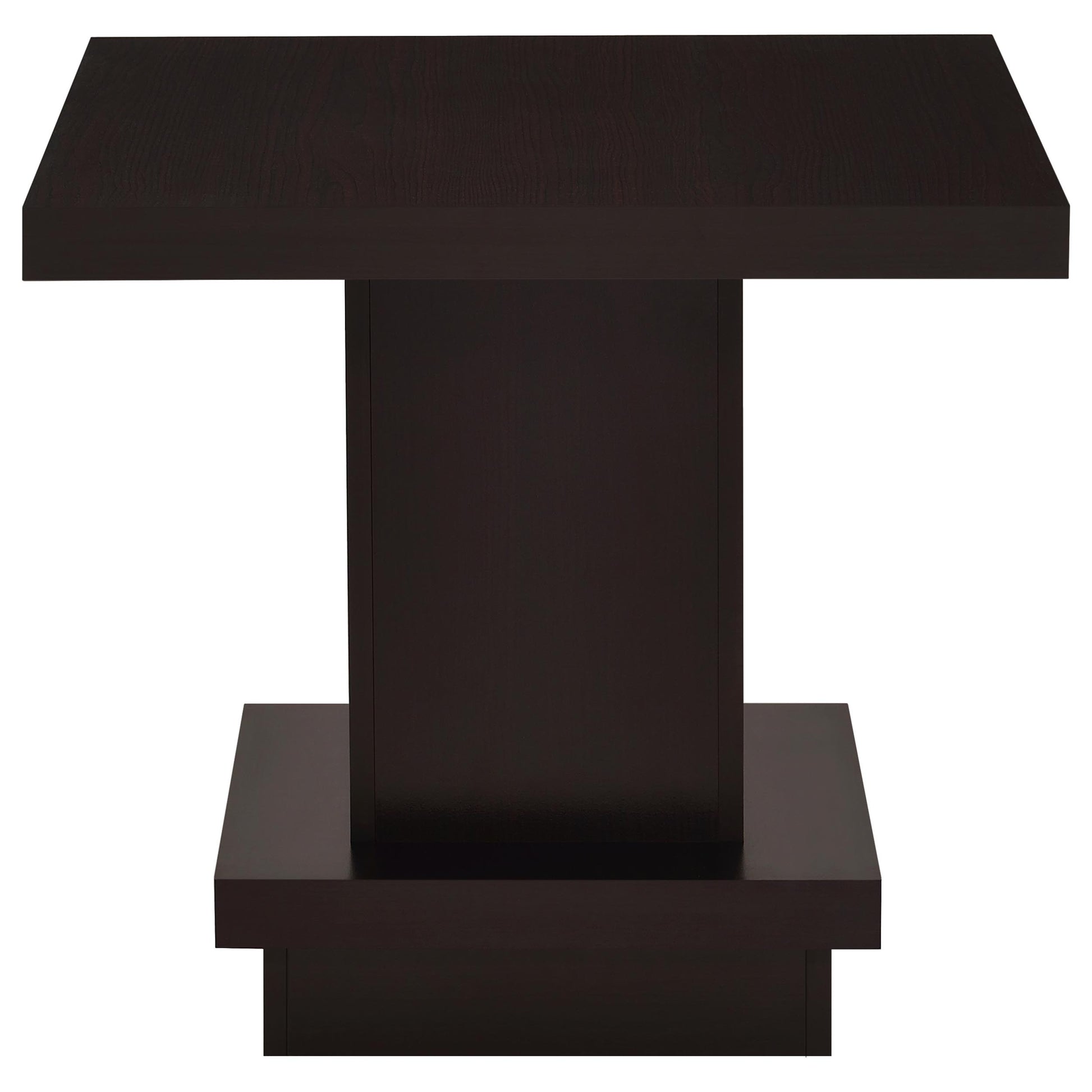 Cappuccino 2-Piece Square Coffee & End Table Set - Engineered Wood