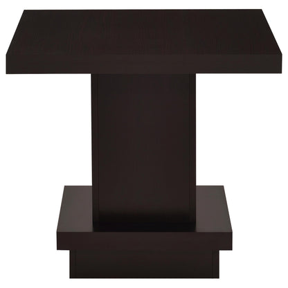 Cappuccino 2-Piece Square Coffee & End Table Set - Engineered Wood