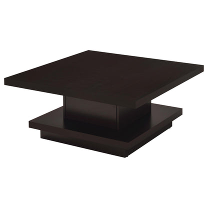 Cappuccino 2-Piece Square Coffee & End Table Set - Engineered Wood