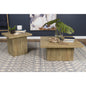 Exeter Mango Square 2-piece Coffee Table Set
