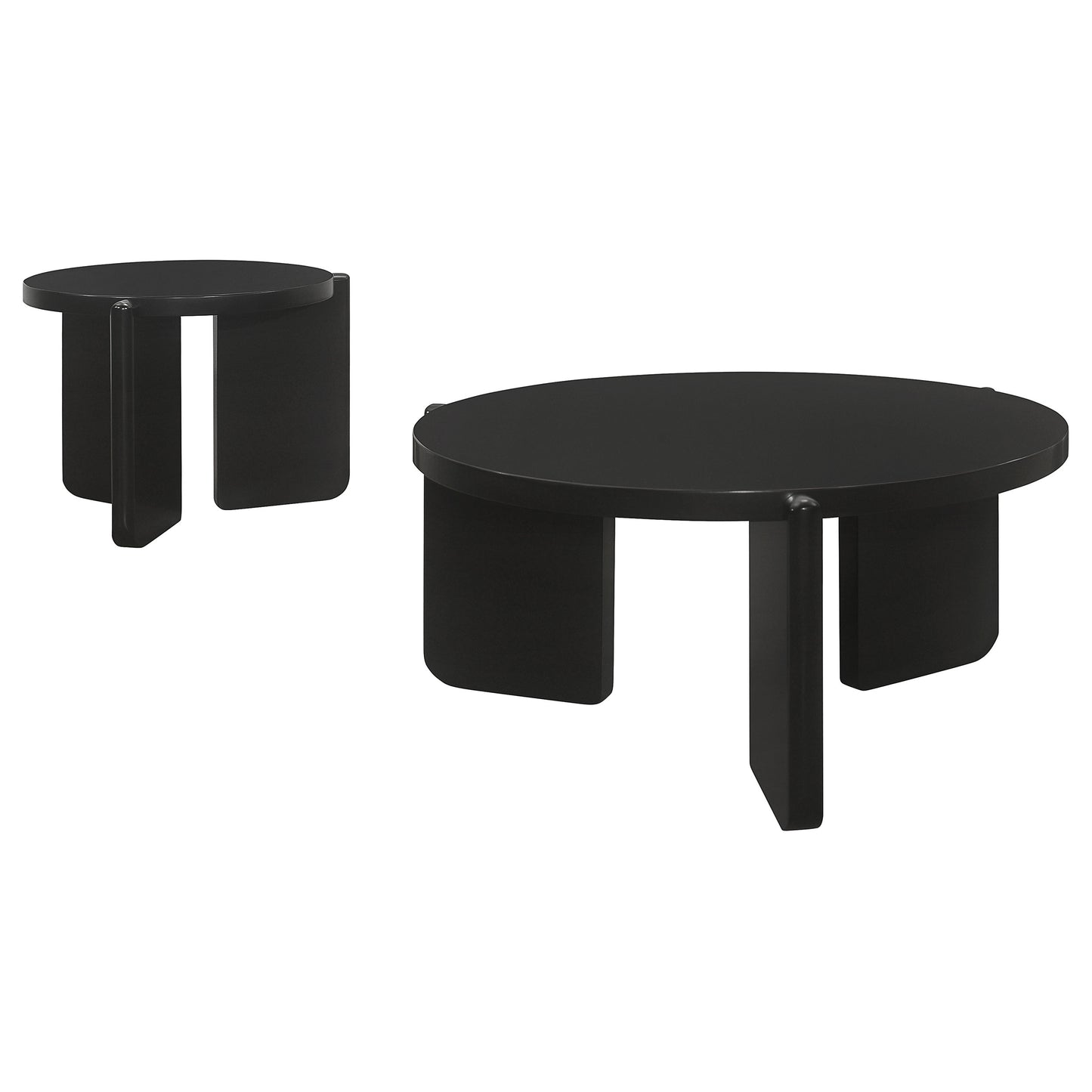 Lansing Black 2-piece Coffee and End Table Set