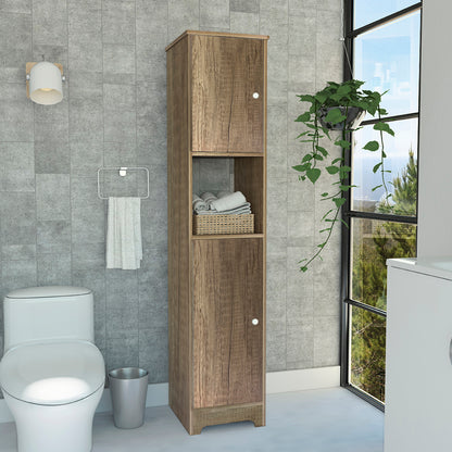 Ibis Linen Cabinet, Double Doors, Four Interior  Shelves, Two Cabinets  -Light Oak